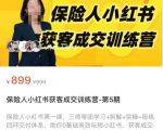 保险人小红书获客成交训练营，0基础高效玩转小红书，可复制的获客成交之路-6688资源库