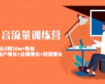 美业抖音流量训练营：从0到10w+粉丝 让你的门店用户增长+业绩增长+利润增长-6688资源库