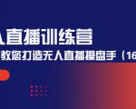 无人直播训练营：手把手教您打造无人直播操盘手（16节课时）-6688资源库