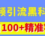 视频引流黑科技玩法,不花钱推广,视频播放量达到100万+,每日100+精准客源-6688资源库