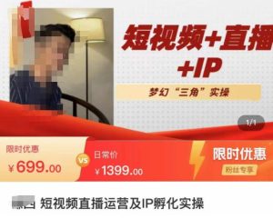 谦四·短视频直播运营及IP孵化实操,80节干货实操分享-6688资源库