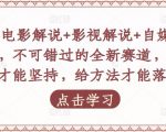 吕哥·电影解说+影视解说+自媒体IP创业,不可错过的全新赛道,给信心才能坚持,给方法才能落地-6688资源库