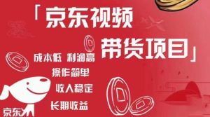 京东视频带货项目+图文带货种草,成本低,利润高,操作简单收入稳定-6688资源库