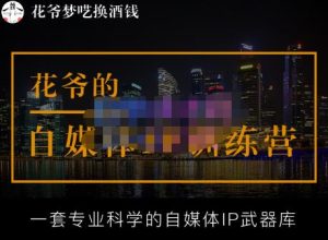 花爷的自媒体IP训练营【14期】,一套专业科学的自媒体IP武器库(更新2023年3月)-6688资源库