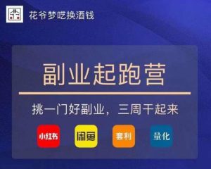 花爷-副业起跑营第2期,挑一门好副业,三周干起来(闲鱼|小红书|量化|套利)-6688资源库