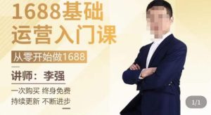 1688运营基础入门系统课，​20课时带你系统性解析1688运营-6688资源库