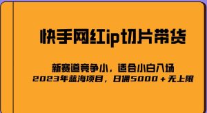 2023爆火的快手网红IP切片，号称日佣5000＋的蓝海项目，二驴的独家授权-6688资源库
