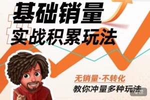内功丨淘系基础销量实战积累玩法，无销量·不转化，教你冲量多种玩法-6688资源库