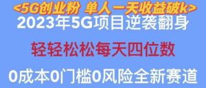 2023年最新自动裂变5g创业粉项目，日进斗金，单天引流100+秒返号卡渠道+引流方法+变现话术【揭秘】-6688资源库