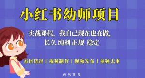 单天200-700的小红书幼师项目（虚拟），长久稳定正规好操作！-6688资源库