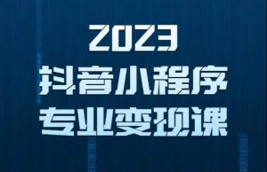 2023年抖音小程序变现保姆级教程，0粉丝新号，无需实名，3天起号，第1条视频就有收入-6688资源库