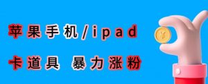 最新利用苹果手机/ipad的ios系统，卡道具搬短视频，百分百过原创-6688资源库