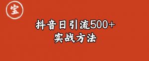 宝哥抖音直播引流私域的6个方法，日引流500+-6688资源库
