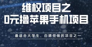 维权项目之0元撸苹果手机项目，最适合大学生、白嫖党做的项目之一【揭秘】-6688资源库