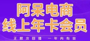阿呆电商线上年会员，阿呆电商干货分享（更新中）-6688资源库