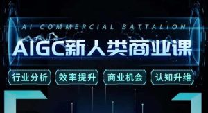 张诗童·AIGC新人类商业课，​行业分析/效率提升/商业机会/认知升维-6688资源库