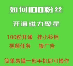 最新外面收费398的快手100粉开通磁力聚星方法操作简单秒开-6688资源库