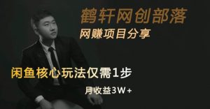 闲鱼核心玩法不卖货也能1年变现20W，玩法简单-6688资源库