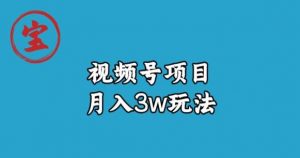 宝哥视频号无货源带货视频月入3w，详细复盘拆解-6688资源库