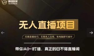 前线玩家快手无人直播带货课，带你从0-1打造，真正的日不落直播间-6688资源库