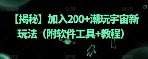 【揭秘】加入200+潮玩宇宙新玩法（附软件工具+教程）-6688资源库