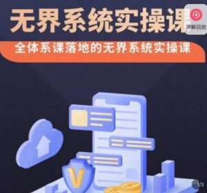 老衲·无界系统实操课，全体系落地无界改版后选择、出价、高投产做付费引流-6688资源库