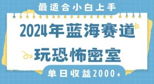 2024年蓝海赛道玩恐怖密室日入2000+,无需露脸,不要担心不会玩游戏,小白直接上手,保姆式教学【揭秘】-6688资源库
