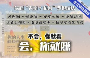 2024,“男粉+私域”还是最耐造、最赚、最轻松、最愉快的变现方式【揭秘】-6688资源库