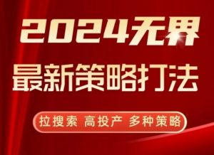 2024无界最新策略打法,拉搜索,高投产,多种策略-6688资源库