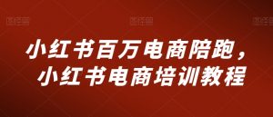 小红书百万电商陪跑，小红书电商培训教程-6688资源库