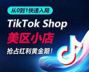从0到1快速入局TikTok美区小店，快速抢占流量黄金期，开启日出千单之旅-6688资源库