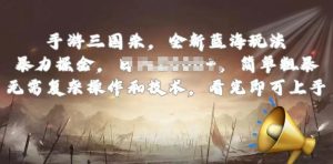 手游三国杀最新蓝海玩法，简单粗暴，无需复杂的操作和技术，看完即可上手【揭秘】-6688资源库