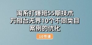 淘系打爆班55期技术：万相台无界10个不同类目案例的优化(10节)-6688资源库