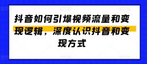 抖音如何引爆视频流量和变现逻辑，深度认识抖音和变现方式-6688资源库