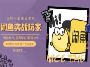 手把手教你0到1系统玩转闲鱼变现，爆款思维/超级曝光/超高转化-6688资源库