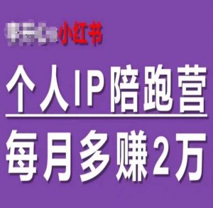 小红书个人IP陪跑营，60天拥有自动转化成交的双渠道个人IP，每月多赚2w-6688资源库