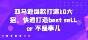 亚马逊爆款打造10大招,快速打造best seller 不是事儿-6688资源库