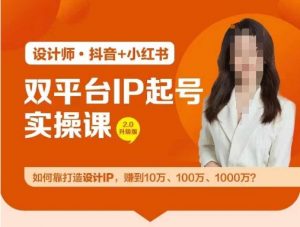 双平台IP起号实操营,教你如何靠打造设计IP,赚到10万、100万、1000万?-6688资源库