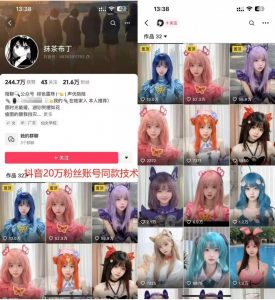 云天二次元美女起号教学，月涨10万粉丝，不判搬运-6688资源库