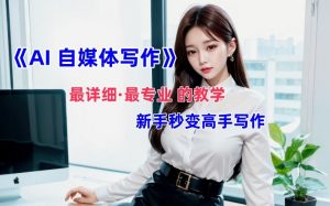 AI自媒体文章创作全网最详细教程,新手秒变写作高手,多方位发展-6688资源库