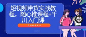 短视频带货实战教程，随心推课程+千川入门课-6688资源库