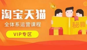 淘宝天猫全体系运营课程【9月24更新】,店铺全系运营、动销玩法、擦边球玩法等等-6688资源库