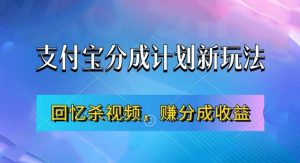 支付宝分成计划最新玩法，利用回忆杀视频，赚分成计划收益，操作简单，新手也能轻松月入过万-6688资源库