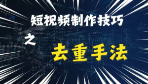 最新短视频搬运，纯手工去重，二创剪辑方法【揭秘】-6688资源库