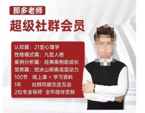 那多老师超级社群会员：开启自我探索之路，提升内在力量-6688资源库