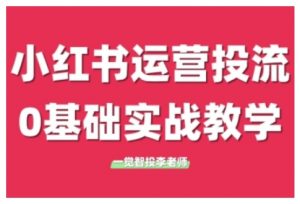 小红书运营投流,小红书广告投放从0到1的实战课,学完即可开始投放-6688资源库