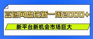 豆包网盘拉新,一周2k,新平台新机会-6688资源库