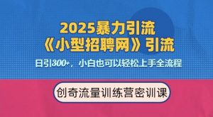 2025最新暴力引流方法，招聘平台一天引流300+，日变现多张，专业人士力荐-6688资源库