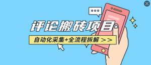 悟空采集评论搬砖_评论搬砖+自动采集【完整攻略】-6688资源库