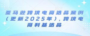 亚马逊跨境电商选品案例(更新2025年2月)，跨境电商利基选品-6688资源库